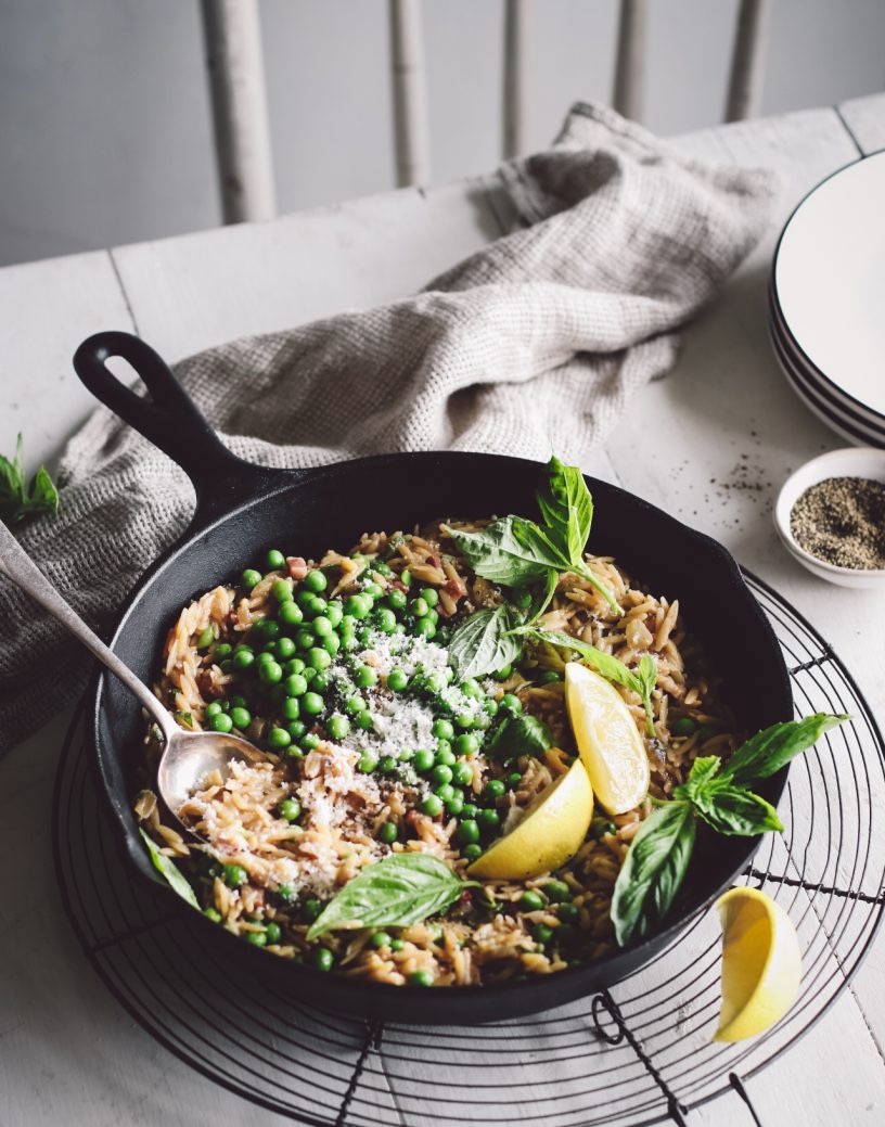 Cherrypick Orzotto with Pancetta & Peas