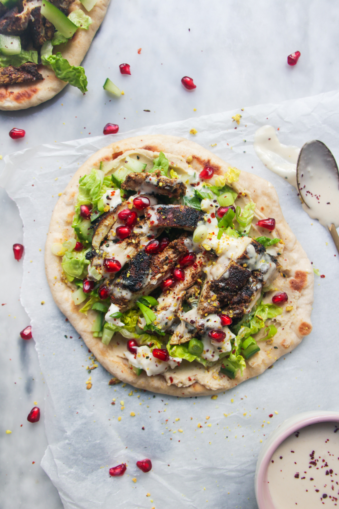 Cherrypick Juicy Chicken Shawarma Flatbreads